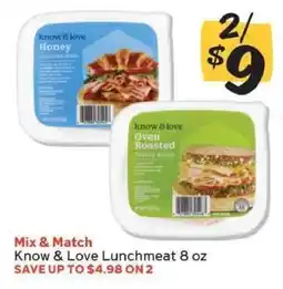 Winn Dixie Know & Love Lunchmeat 8 oz offer