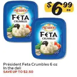 Winn Dixie Président Feta Crumbles offer