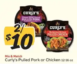 Winn Dixie Curly's Pulled Pork or Chicken offer