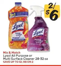 Winn Dixie Lysol All Purpose or Multi-Surface Cleaner offer