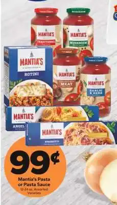 Save a Lot Mantia’s Pasta or Pasta Sauce offer