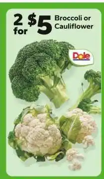 Save a Lot Broccoli or Cauliflower offer