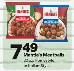 Save a Lot Mantia's Meatballs offer