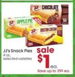 Giant Eagle JJ's Snack Pies offer