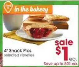 Giant Eagle 4 Snack Pies offer
