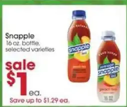 Giant Eagle Snapple offer