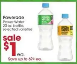 Giant Eagle Powerade Power Water offer