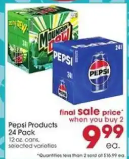 Giant Eagle Pepsi Products 24 Pack offer