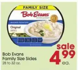 Giant Eagle Bob Evans Family Size Sides offer