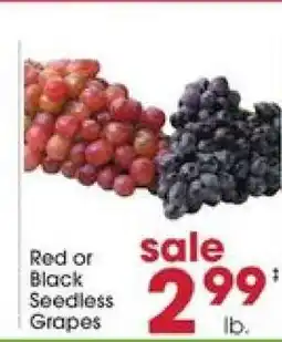 Giant Eagle Red or Black Seedless Grapes offer