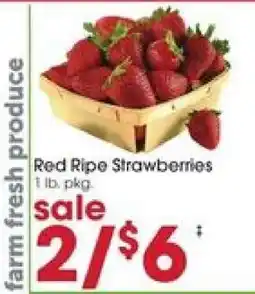 Giant Eagle Red Ripe Strawberries offer