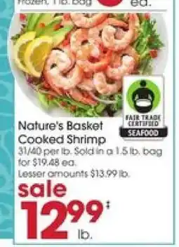 Giant Eagle Nature's Basket Cooked Shrimp offer