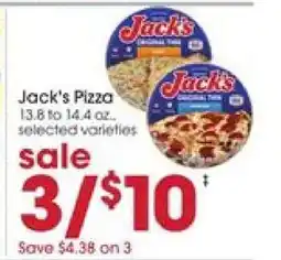 Giant Eagle Jack's Pizza offer