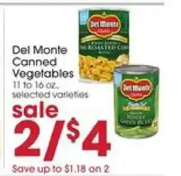 Giant Eagle Del Monte Canned Vegetables offer