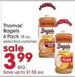 Giant Eagle Thomas' Bagels offer
