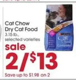 Giant Eagle Cat Chow Dry Cat Food offer
