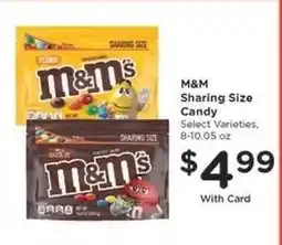 Kroger M&M Sharing Size Candy offer