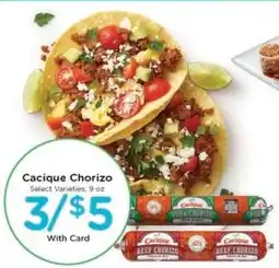 Kroger Cacique Chorizo offer