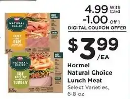 Kroger Hormel Natural Choice Lunch Meat offer