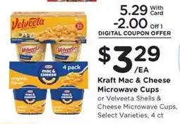 Kroger Kraft Mac & Cheese Microwave Cups offer