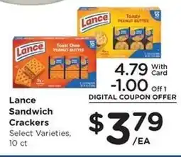 Kroger Lance Sandwich Crackers offer