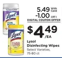 Kroger Lysol Disinfecting Wipes offer