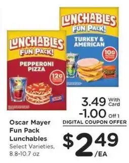 Kroger Oscar Mayer Fun Pack Lunchables offer
