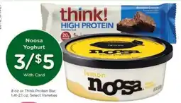 Kroger Noosa Yoghurt or Think Protein Bar offer