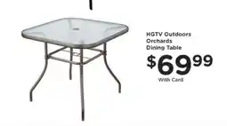 Kroger HGTV Outdoors Orchards Dining Table offer