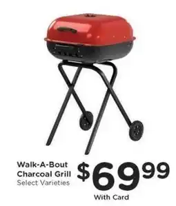 Kroger Walk-A-Bout Charcoal Grill offer