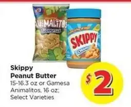 Food 4 Less Skippy Peanut Butter or Gamesa Animalitos offer