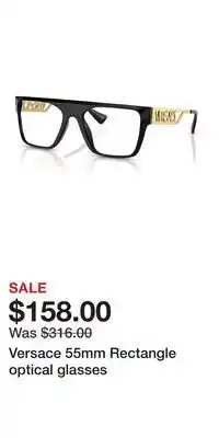 Nordstrom Versace 55mm Rectangle optical glasses offer