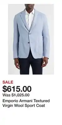 Nordstrom Emporio Armani Textured Virgin Wool Sport Coat offer