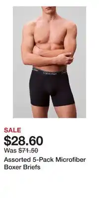 Nordstrom Assorted 5-Pack Microfiber Boxer Briefs offer
