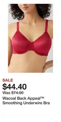 Nordstrom Wacoal Back Appeal Smoothing Underwire Bra offer