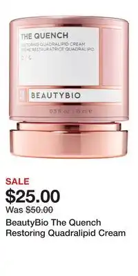 Nordstrom BeautyBio The Quench Restoring Quadralipid Cream offer