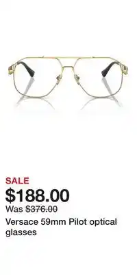Nordstrom Versace 59mm Pilot optical glasses offer