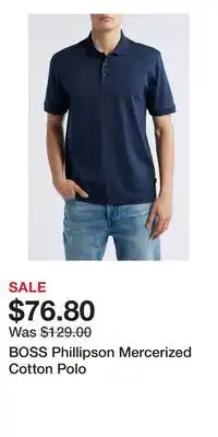 Nordstrom BOSS Phillipson Mercerized Cotton Polo offer