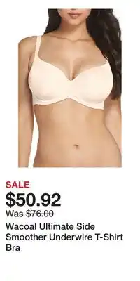Nordstrom Wacoal Ultimate Side Smoother Underwire T-Shirt Bra offer
