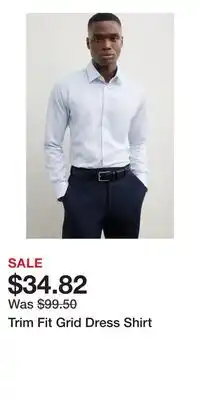 Nordstrom Trim Fit Grid Dress Shirt offer