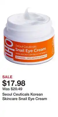 Nordstrom Seoul Ceuticals Korean Skincare Snail Eye Cream offer