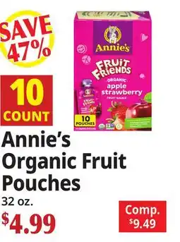 Ocean State Job Lot Annie's Organic Fruit Pouches offer