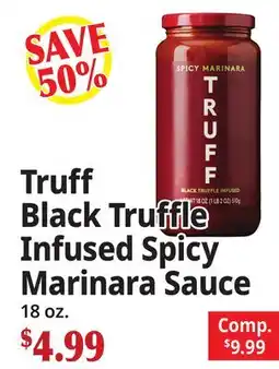 Ocean State Job Lot Truff Black Truffle Infused Spicy Marinara Sauce offer