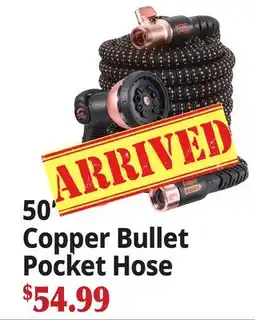 Ocean State Job Lot 50' Copper Bullet Pocket Hose offer