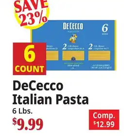 Ocean State Job Lot DeCecco Italian Pasta offer