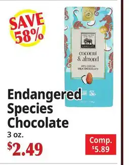 Ocean State Job Lot Endangered Species Chocolate offer