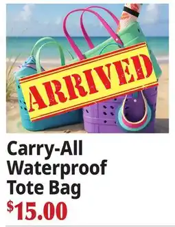 Ocean State Job Lot Carry-All Waterproof Tote Bag offer