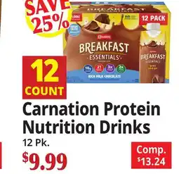 Ocean State Job Lot Carnation Protein Nutrition Drinks offer