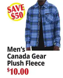 Ocean State Job Lot Men's Canada Gear Plush Fleece offer