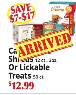 Ocean State Job Lot Catit Divine Shreds 12 ct., 3oz. Or Lickable Treats 50 ct offer